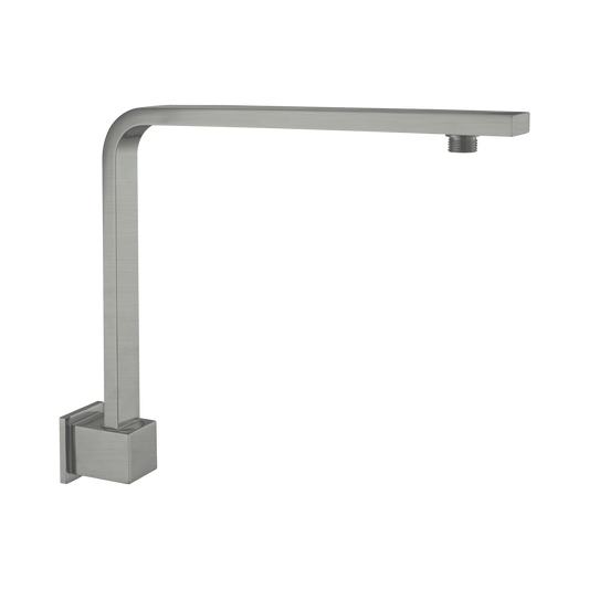 Square Swivel Shower Arm Gun Metal