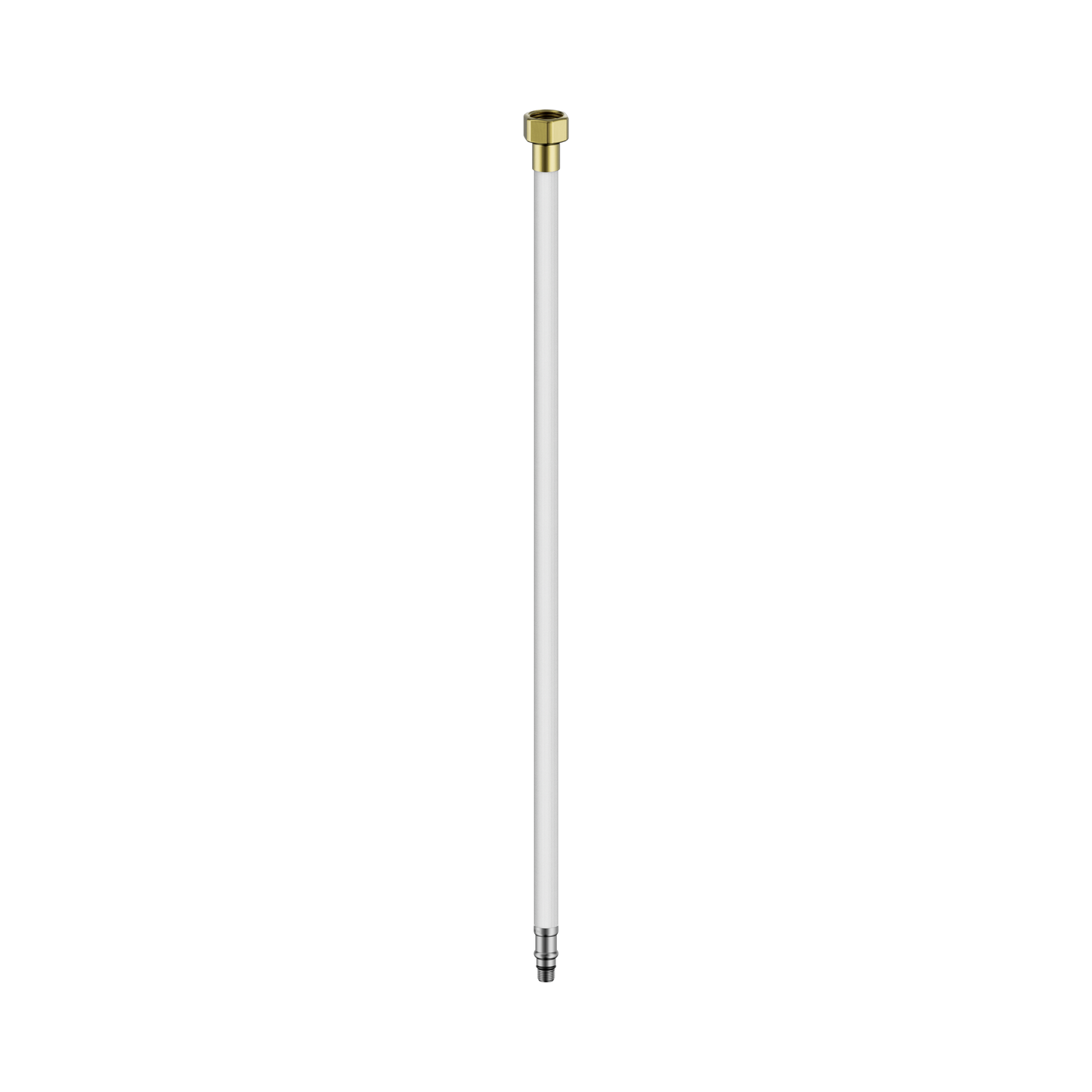 Premium Flexible Mixer Tap Hose Pair Brushed Gold