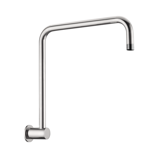 Round Swivel Shower Arm Brushed Nickel