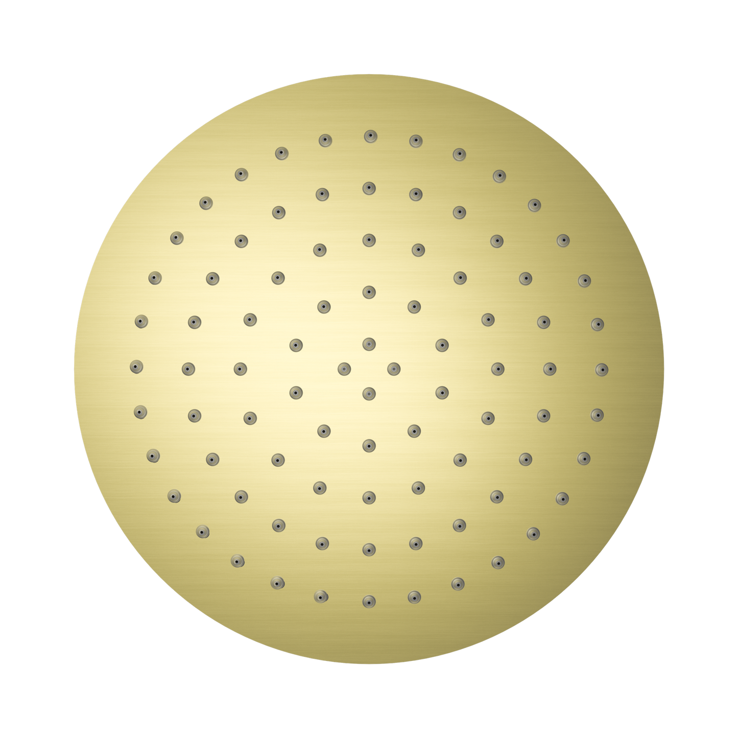 250mm Round Stainless Steel Shower Head 4 Star Rating Brushed Gold