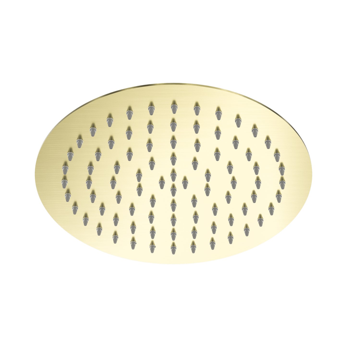 250mm Round Stainless Steel Shower Head 4 Star Rating Brushed Gold