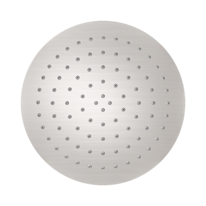 250mm Round Stainless Steel Shower Head 4 Star Rating Brushed Nickel