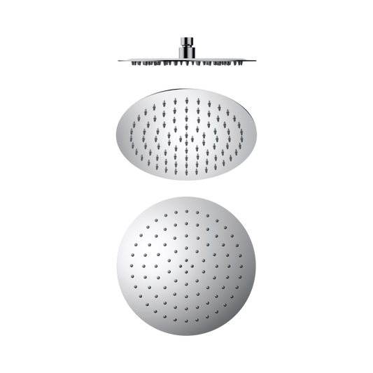 250mm Round Stainless Steel Shower Head 4 Star Rating Chrome
