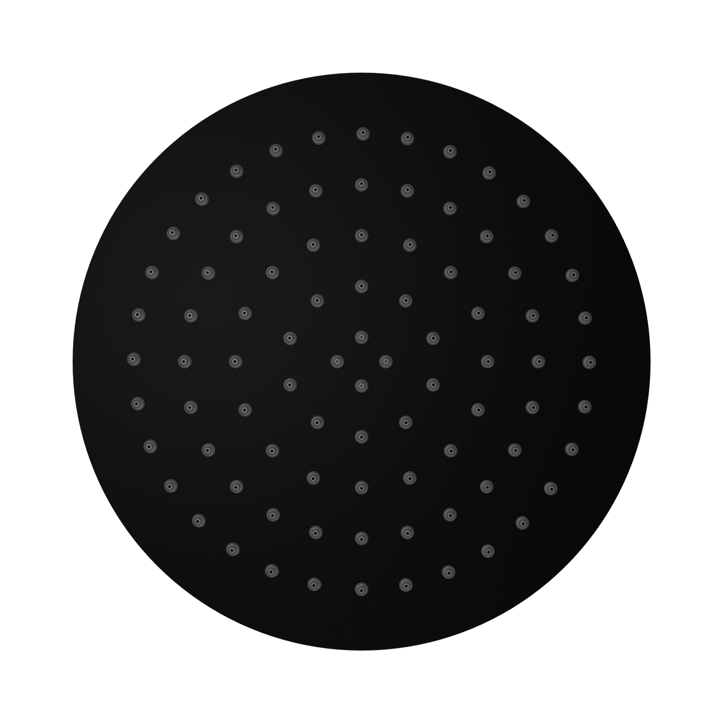 250mm Round Stainless Steel Shower Head 4 Star Rating Matte Black