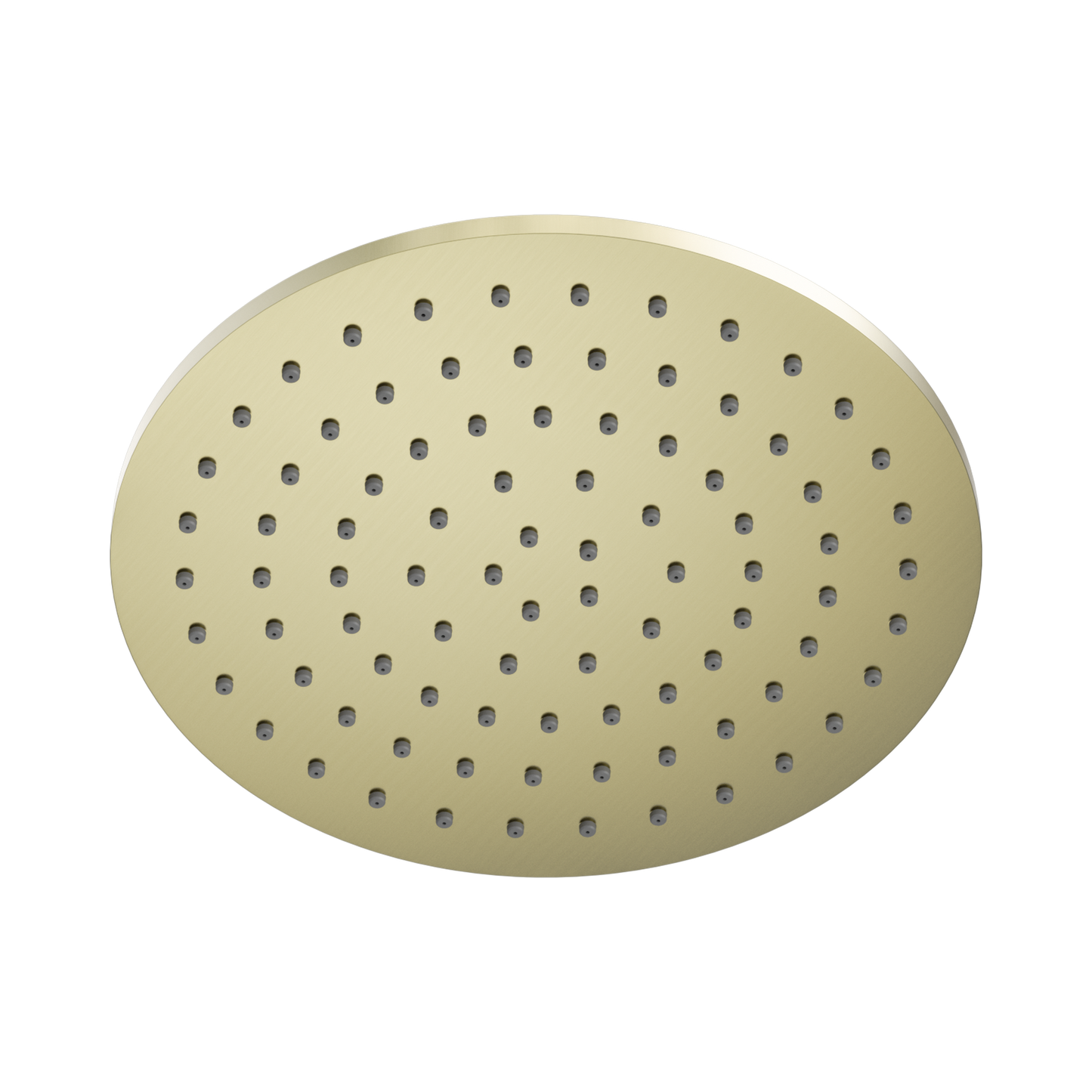 250mm Round Metal Shower Head II Brushed Gold