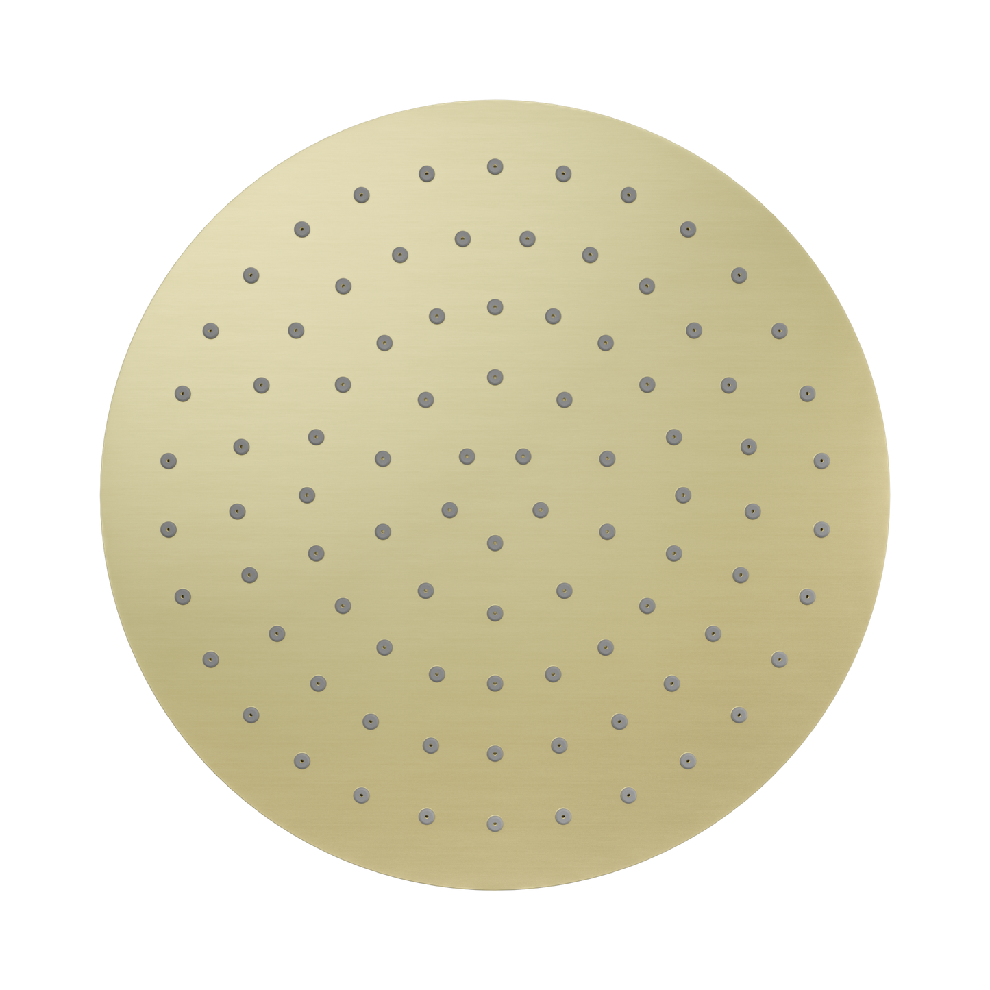 250mm Round Metal Shower Head II Brushed Gold