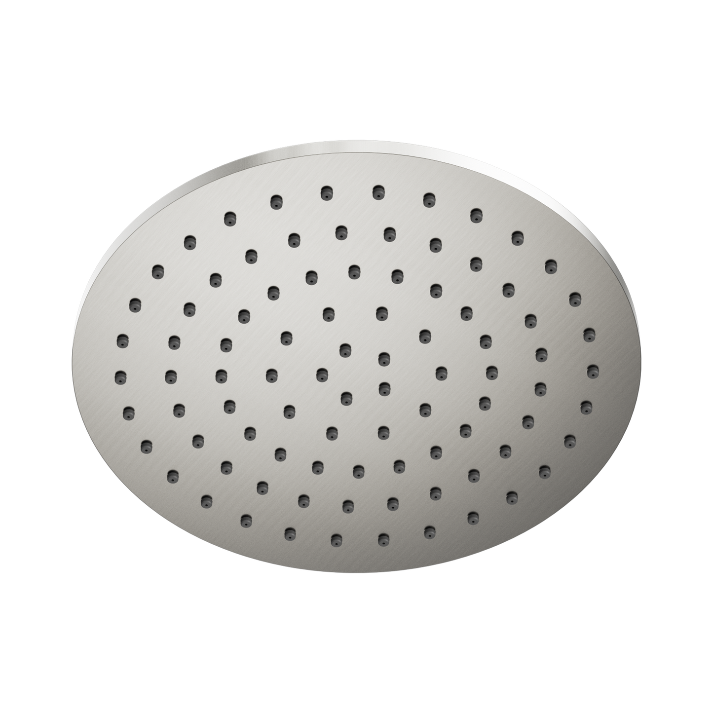250mm Round Metal Shower Head II Brushed Nickel