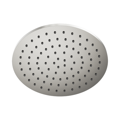 250mm Round Metal Shower Head II Brushed Nickel