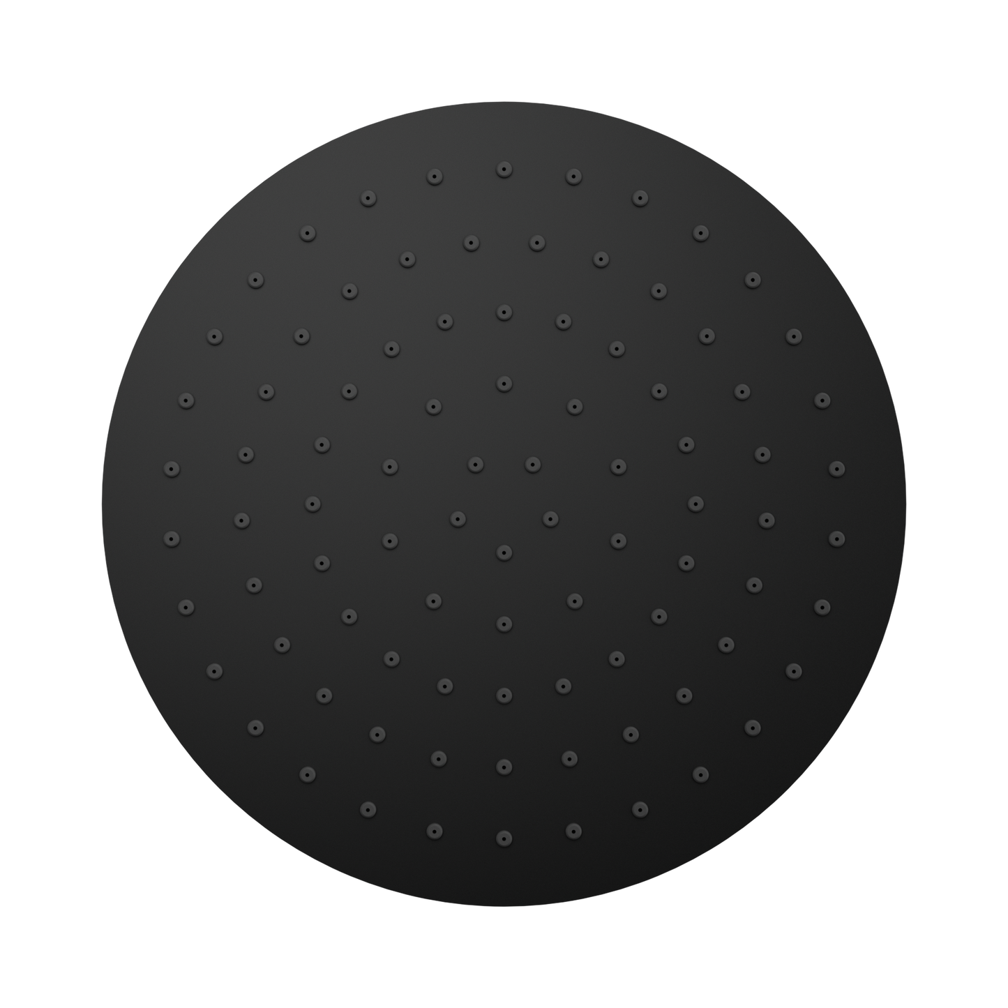 250mm Round Metal Shower Head II Matte Black