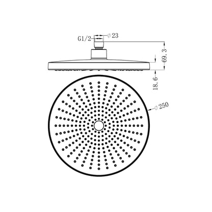 Opal 250MM Shower Head