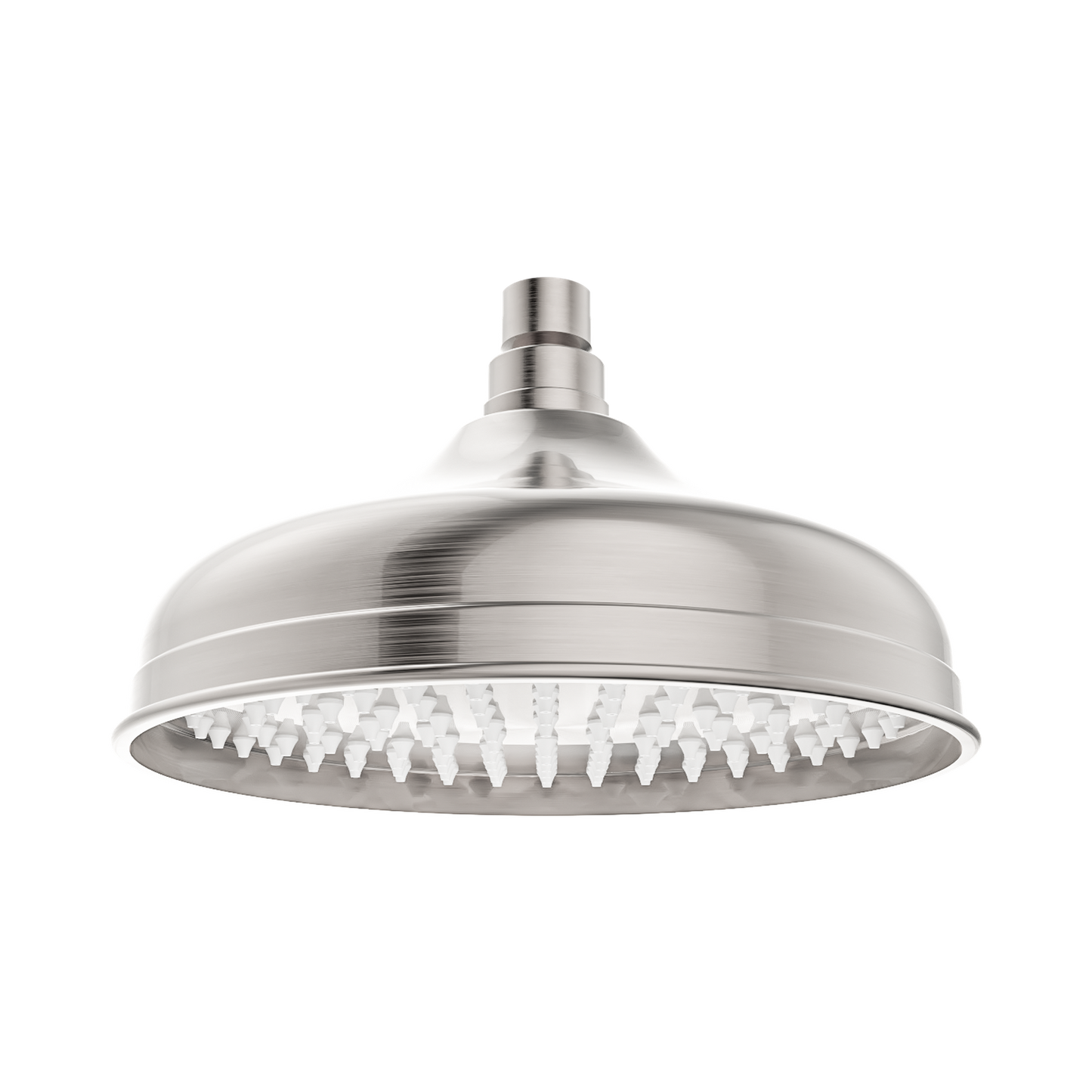 York 200mm Shower Head Brushed Nickel