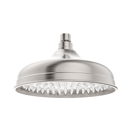 York 200mm Shower Head Brushed Nickel