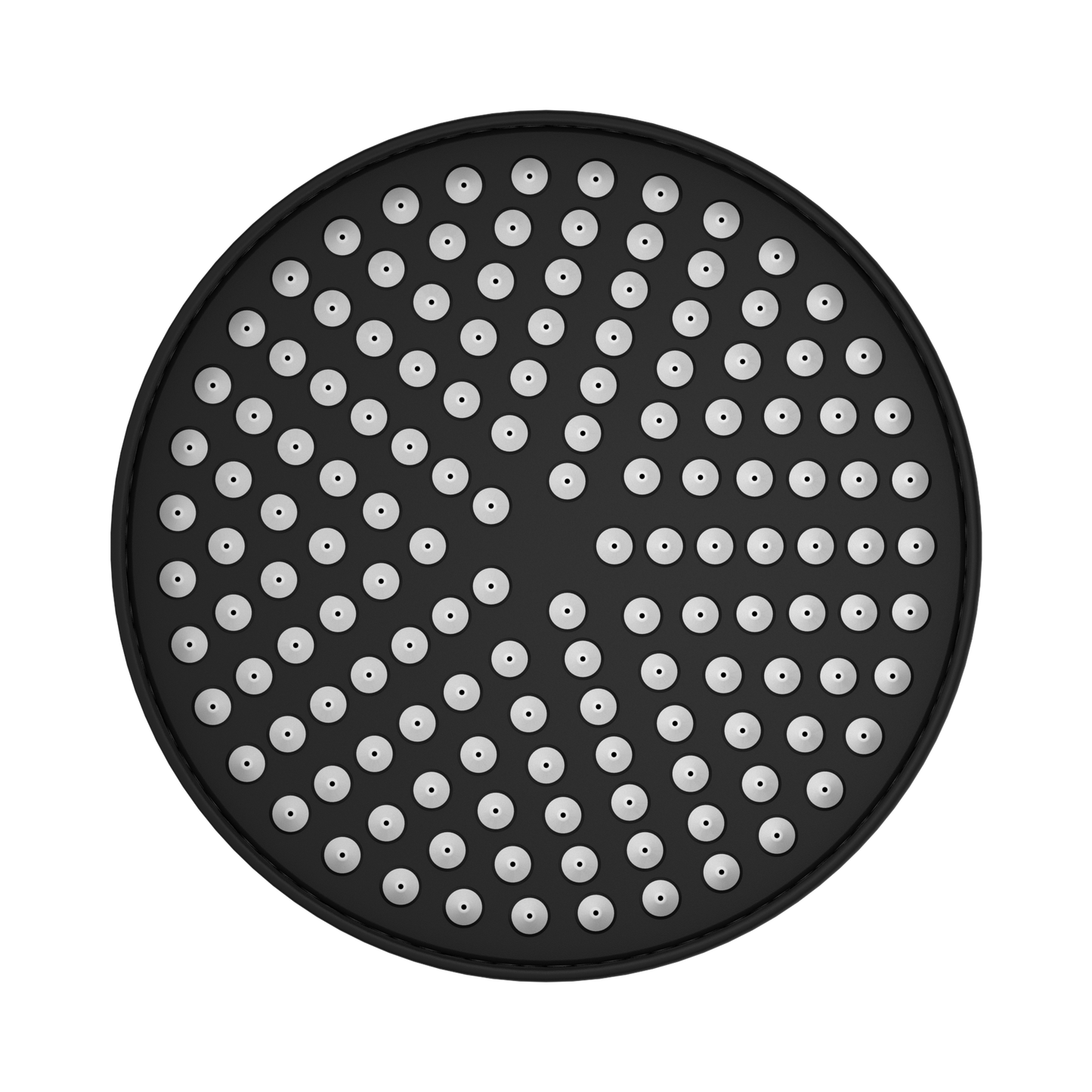 York 200mm Shower Head Matte Black