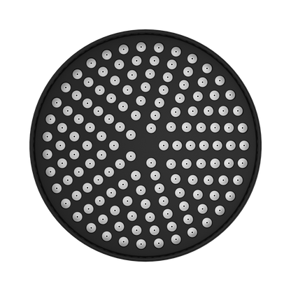 York 200mm Shower Head Matte Black