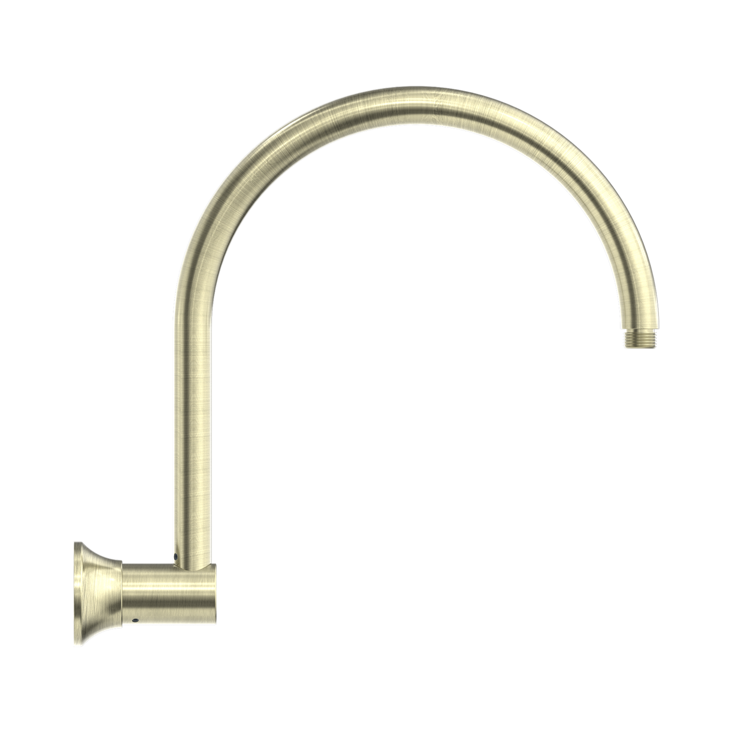 York Shower Arm Aged Brass