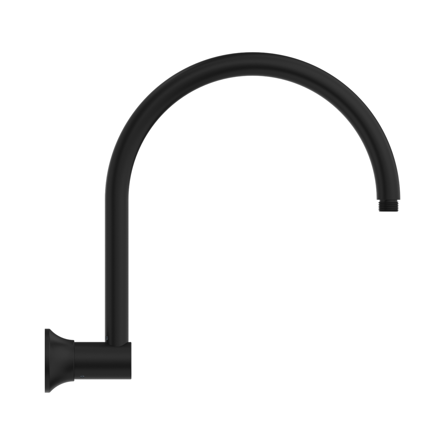 York Shower Arm Matte Black