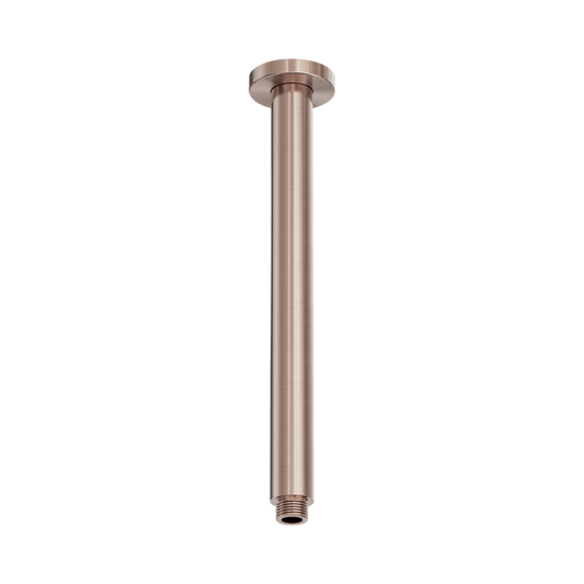 Zen SS316L Round Ceiling Arm 300mm Length Brushed Bronze