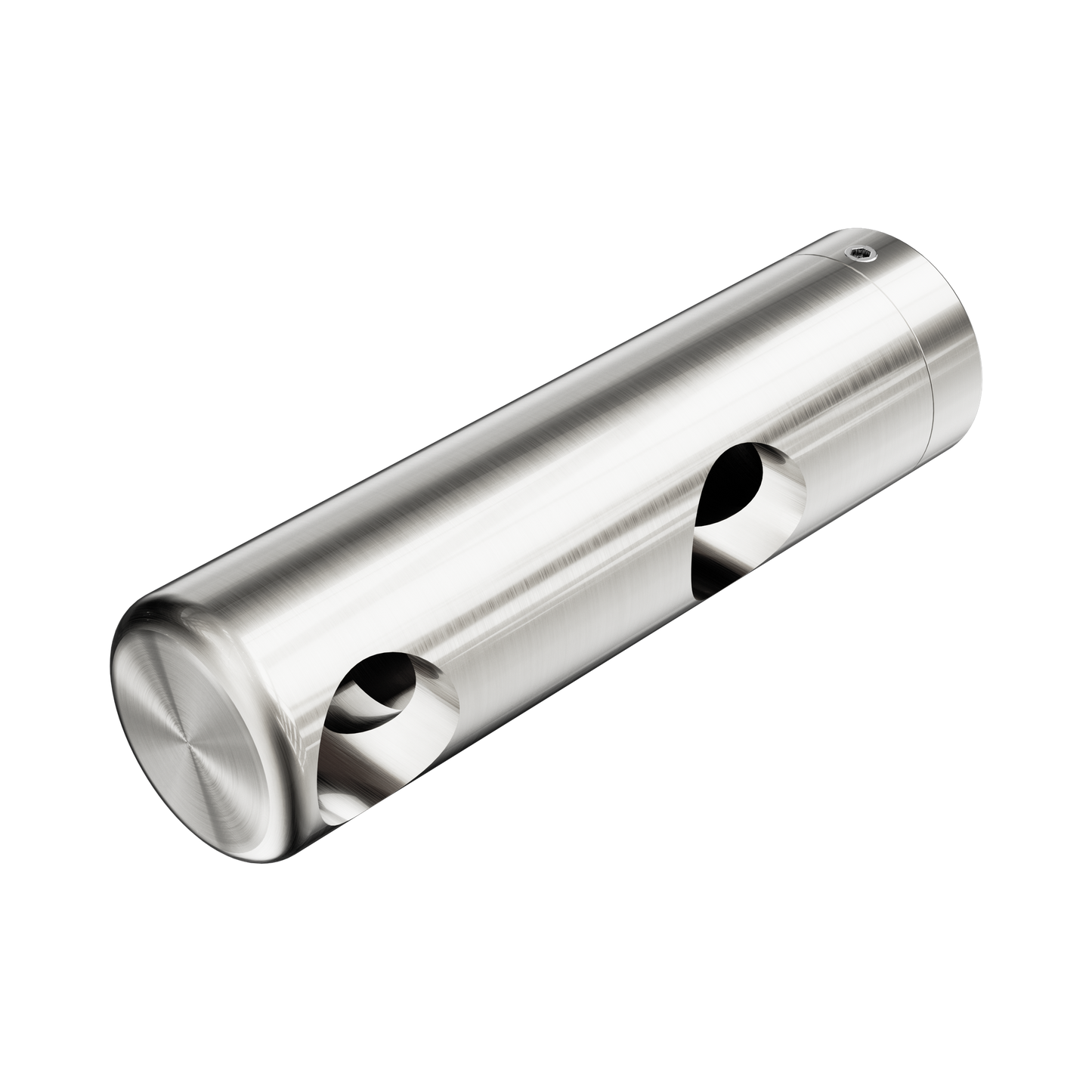 Mecca Care Make Your Own 25mm Grab Rail Double Towel Bracket Left Brushed Nickel