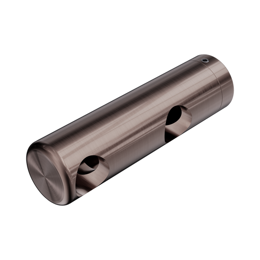 Mecca Care Make Your Own 25mm Grab Rail Double Towel Bracket Left Brushed Bronze