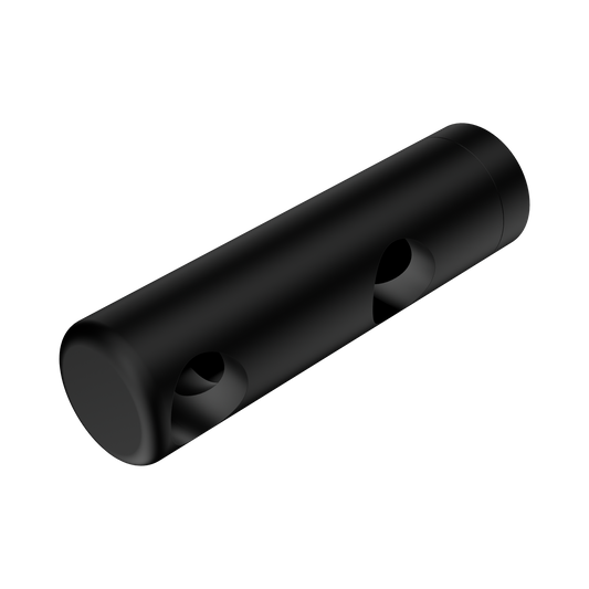 Mecca Care Make Your Own 25mm Grab Rail Double Towel Bracket Left Matte Black