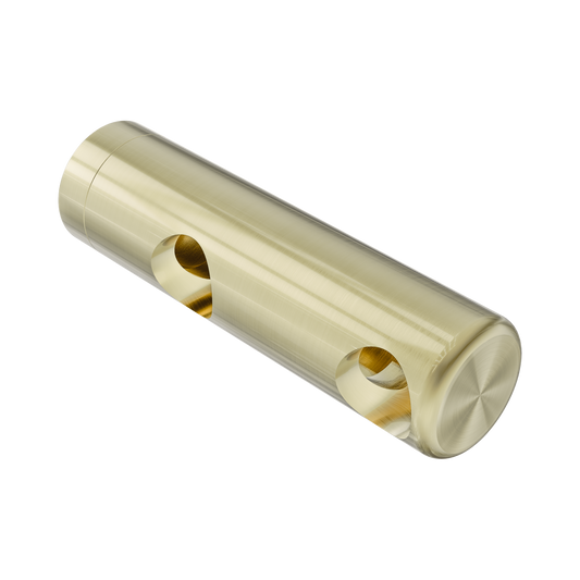 Mecca Care Make Your Own 25mm Grab Rail Double Towel Bracket Right Brushed Gold