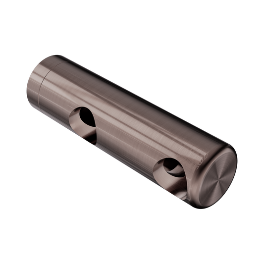 Mecca Care Make Your Own 25mm Grab Rail Double Towel Bracket Right Brushed Bronze