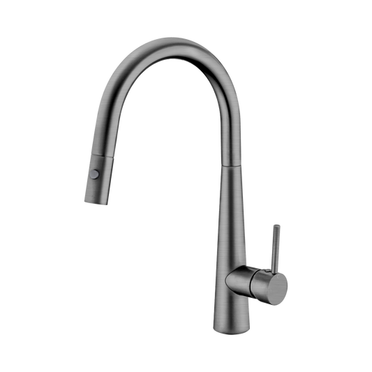 Dolce Pull Out Sink Mixer With Vegie Spray Function Gun Metal