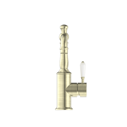 York Basin Mixer With White Porcelain Lever - Reno Spares