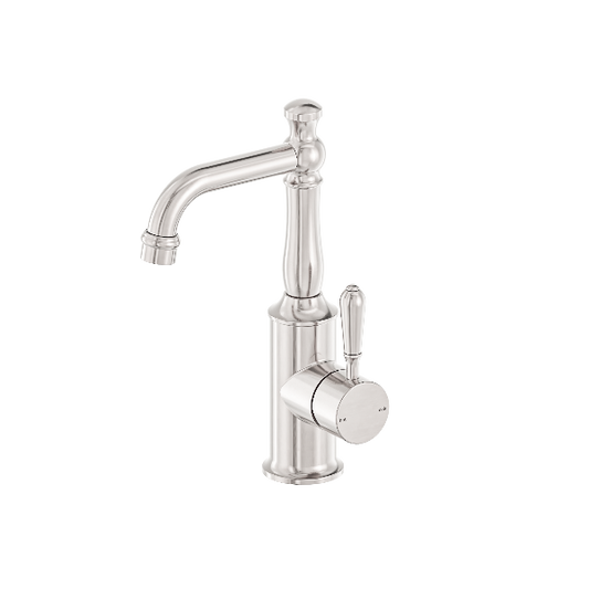 Nero York Basin Mixer With Metal Lever  NR69210102BN