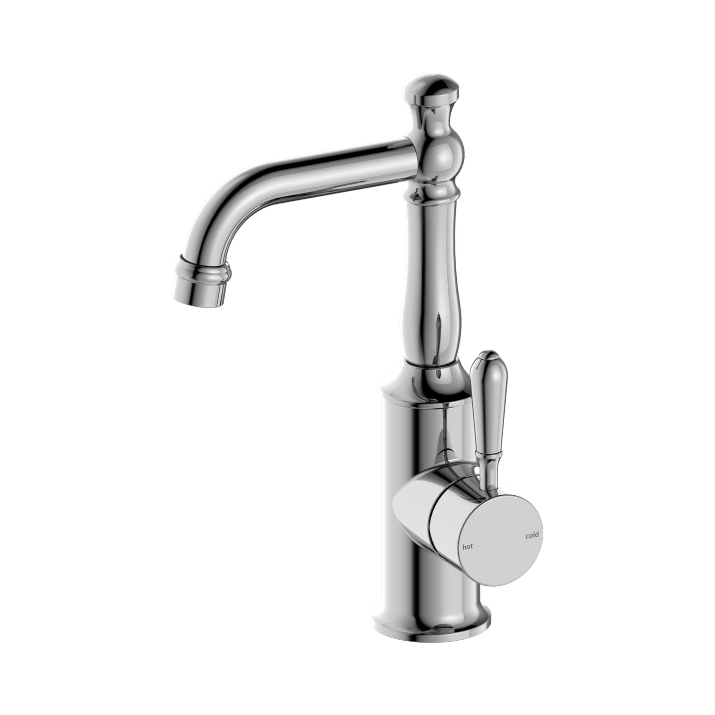 York Basin Mixer With Metal Lever Chrome