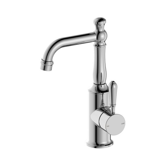 York Basin Mixer With Metal Lever Chrome