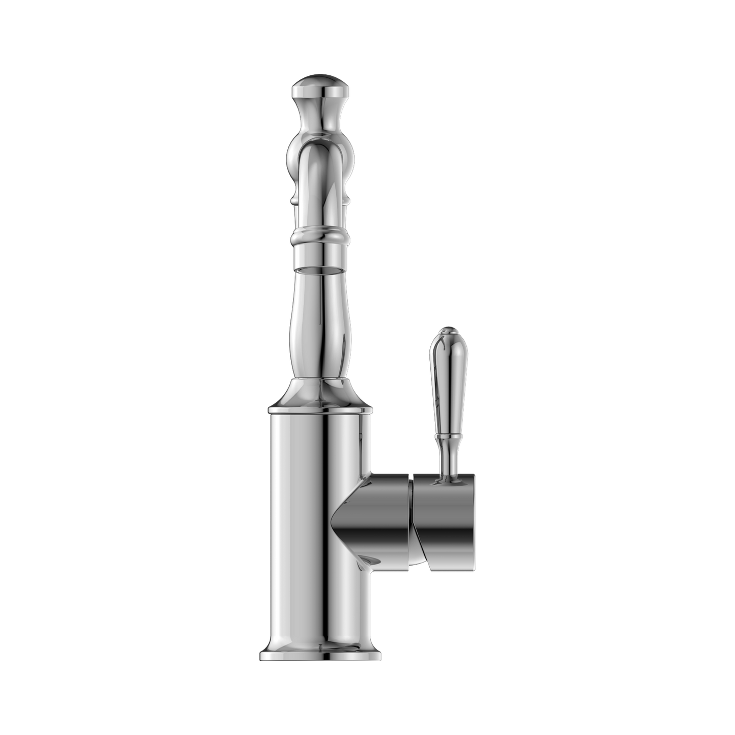 York Basin Mixer With Metal Lever Chrome