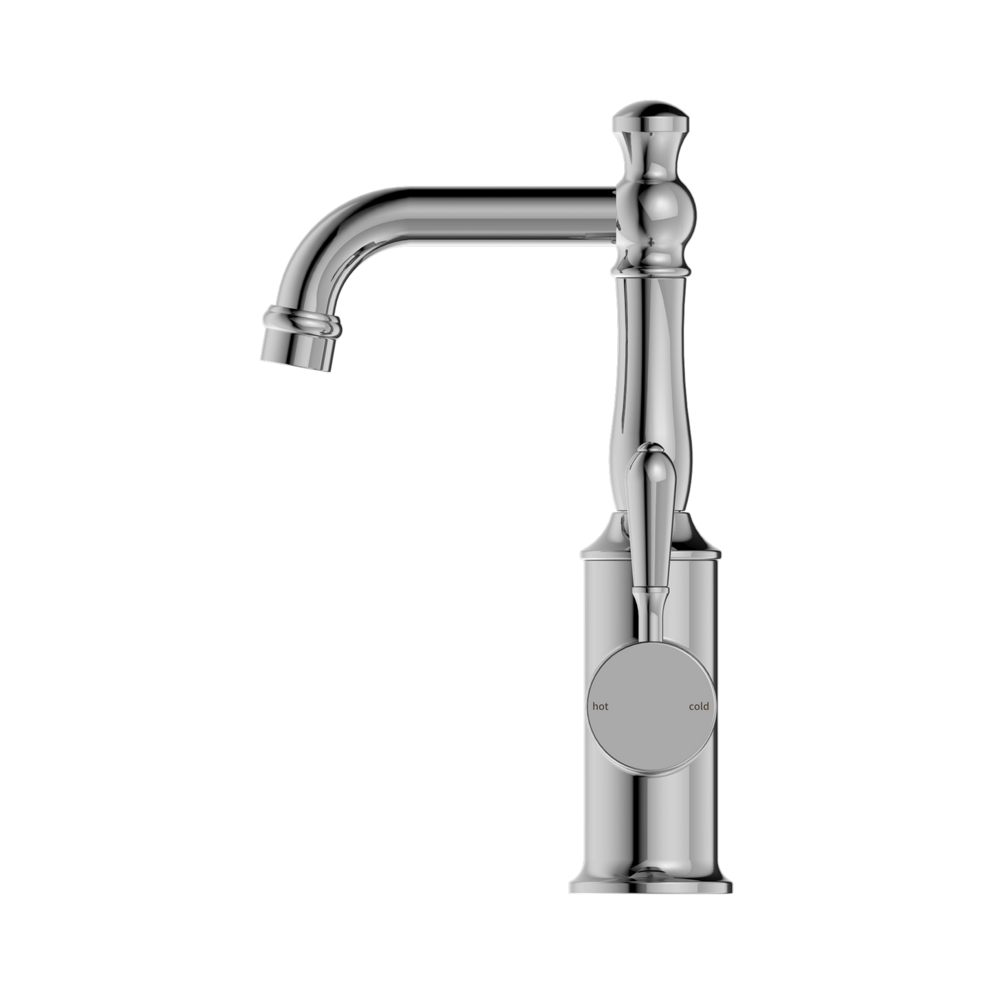 York Basin Mixer With Metal Lever Chrome