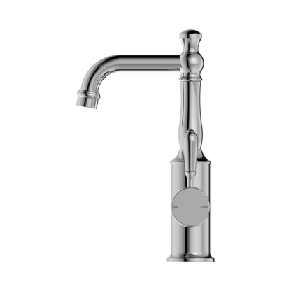 York Basin Mixer With Metal Lever Chrome