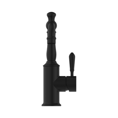 York Basin Mixer With Metal Lever Matte Black