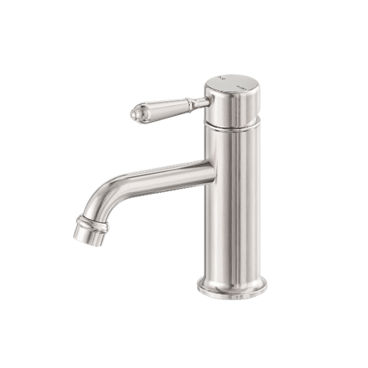 Nero York Straight Basin Mixer With Metal Lever  NR692101b02BN
