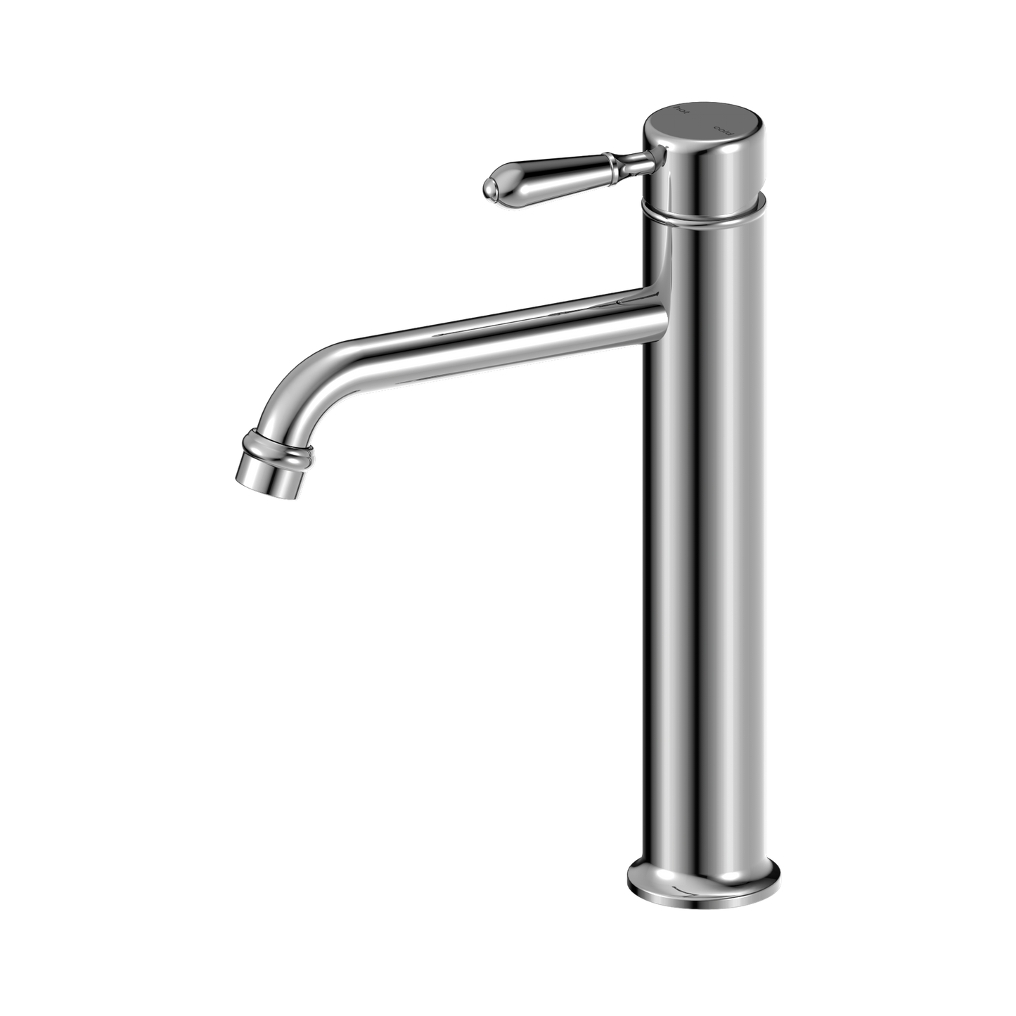 York Straight Tall Basin Mixer With Metal Lever Chrome