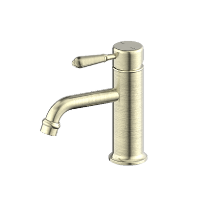 Nero York Straight Basin Mixer With Metal Lever Aged  NR692101b02AB