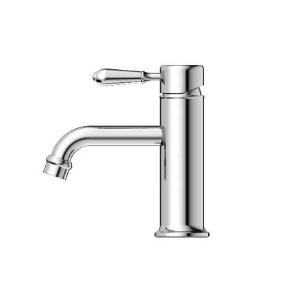 Nero York Straight Basin Mixer With Metal Lever  NR692101b02CH