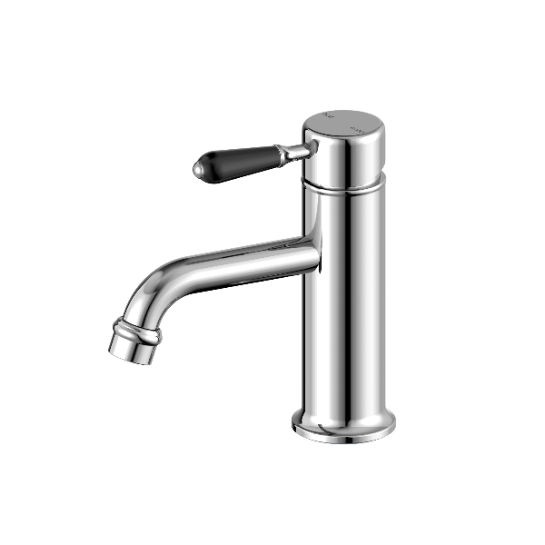 Nero York Straight Basin Mixer With  Porcelain Lever  NR692101b03CH