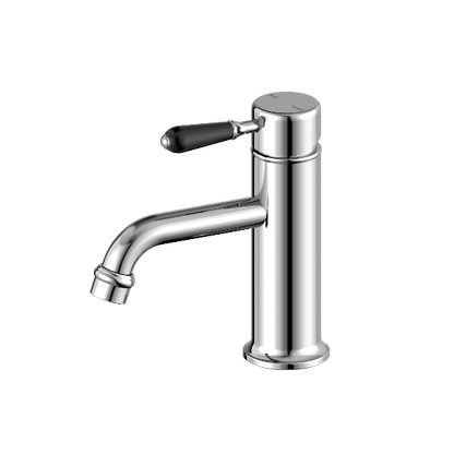 Nero York Straight Basin Mixer With  Porcelain Lever  NR692101b03CH