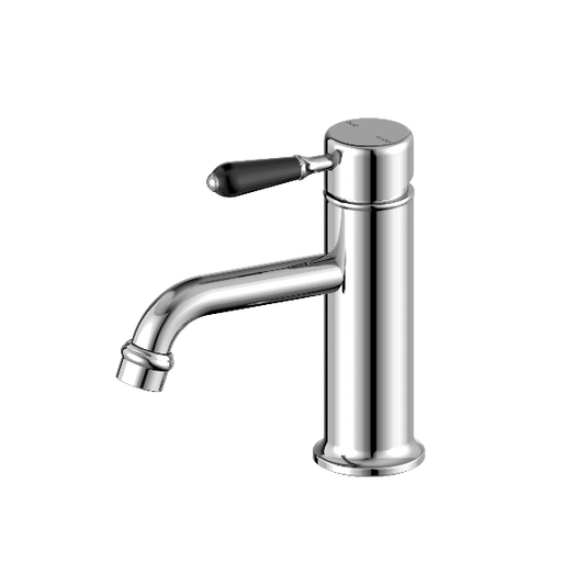 Nero York Straight Basin Mixer With  Porcelain Lever  NR692101b03CH