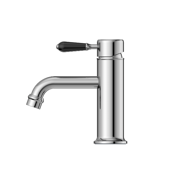 Nero York Straight Basin Mixer With  Porcelain Lever  NR692101b03CH