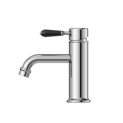 Nero York Straight Basin Mixer With  Porcelain Lever  NR692101b03CH