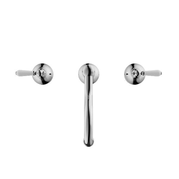 Nero York Basin Set With  Porcelain Lever  NR692102a01CH