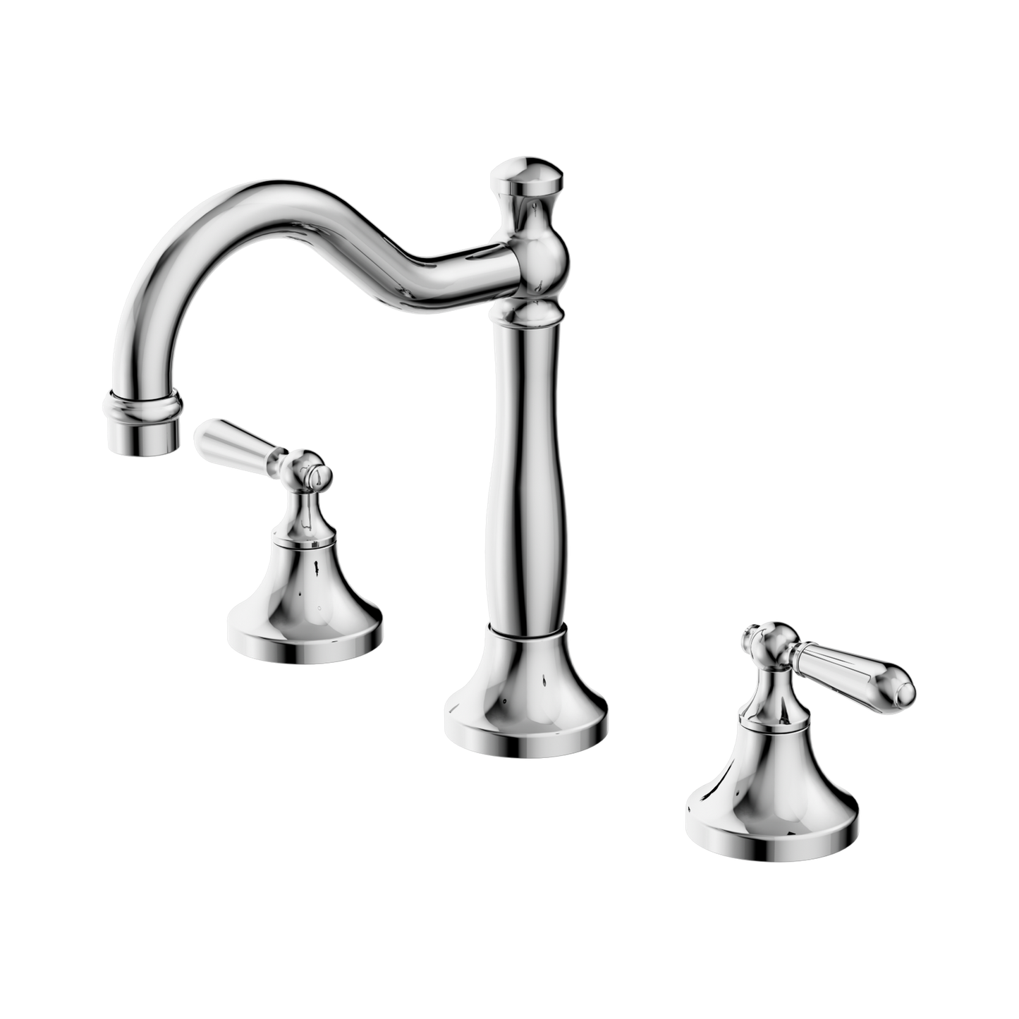 York Basin Set With Metal Lever Chrome