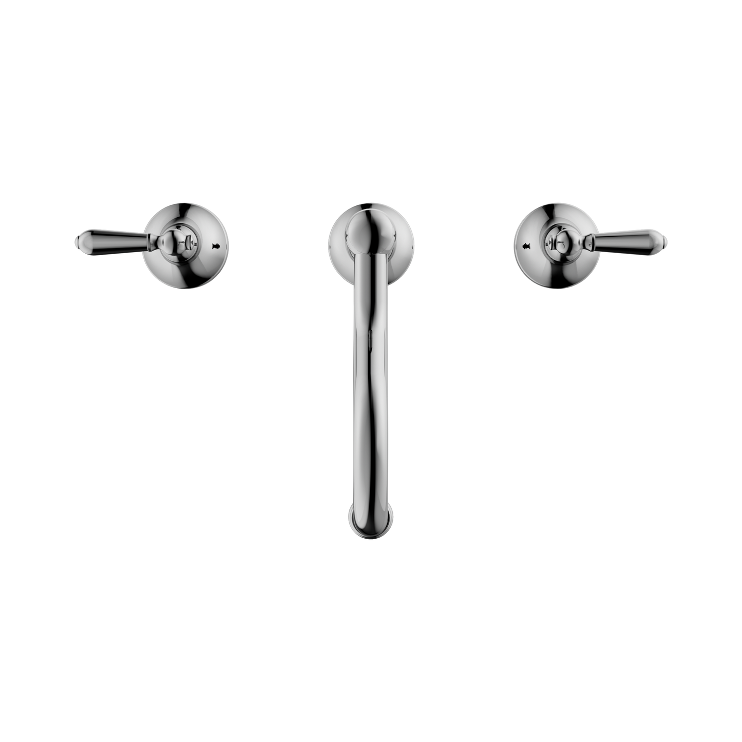 York Basin Set With Metal Lever Chrome