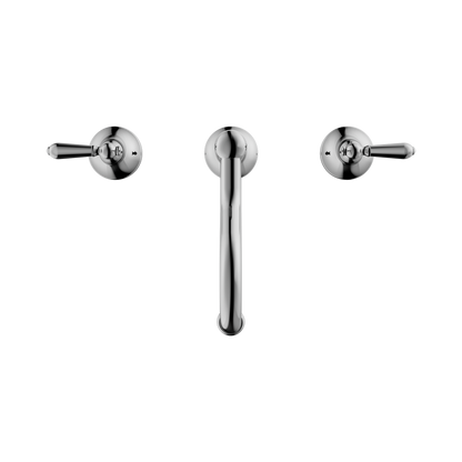 York Basin Set With Metal Lever Chrome