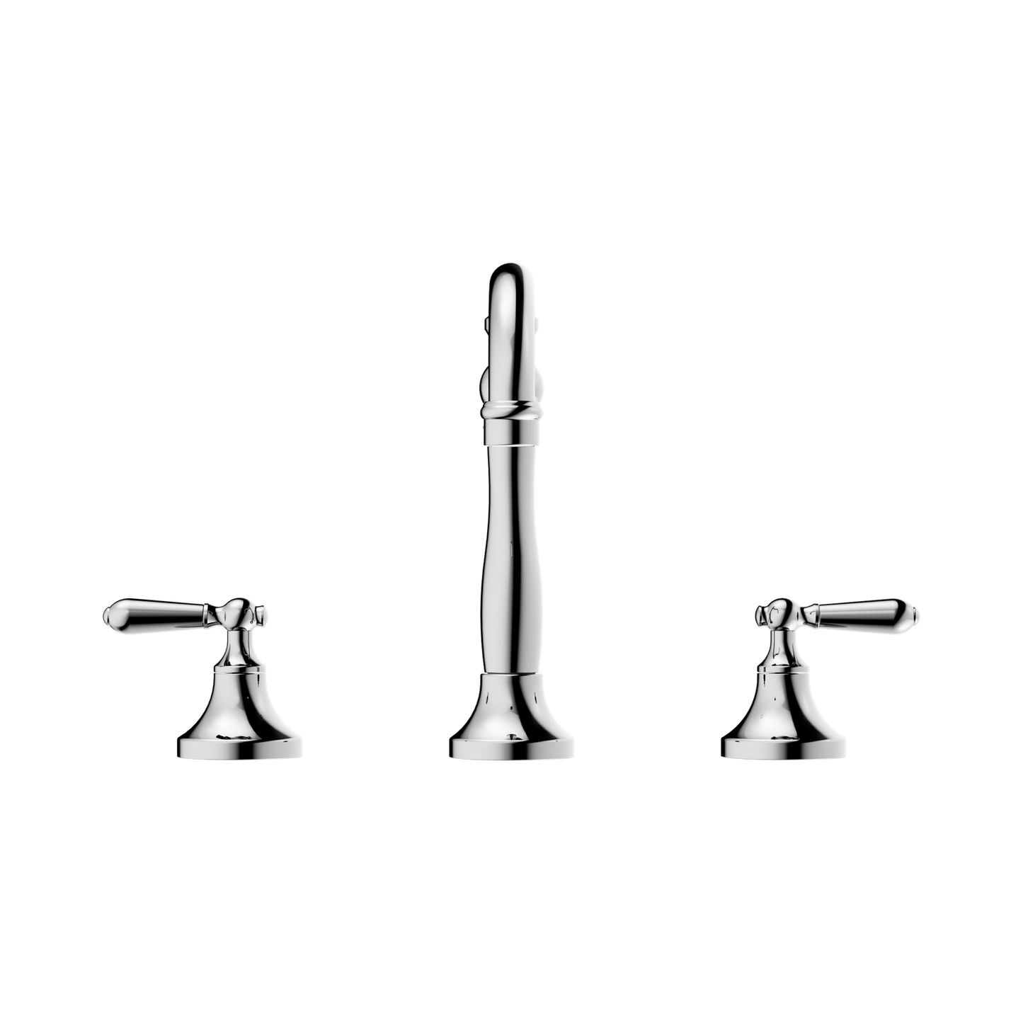 York Basin Set With Metal Lever Chrome