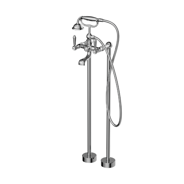 Nero York Freestanding Bath Set With Metal Hand Shower  NR692103a02CH